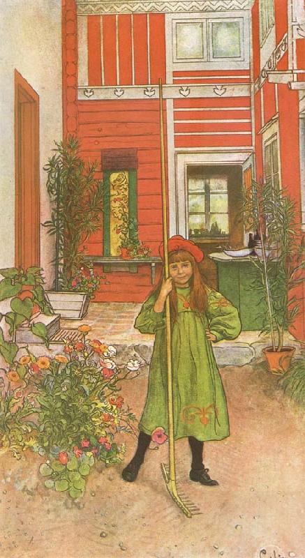 Carl Larsson Rading oil painting picture